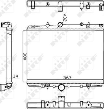 NRF 58303A - Radiator, racire motor aaoparts.ro