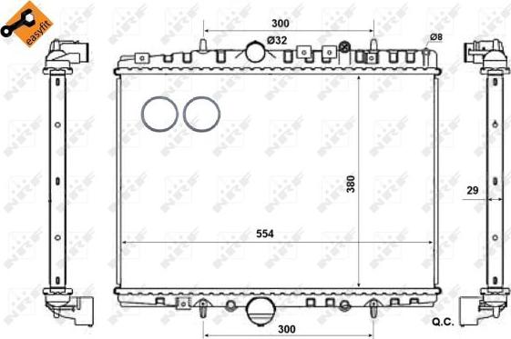 NRF 58303 - Radiator, racire motor aaoparts.ro