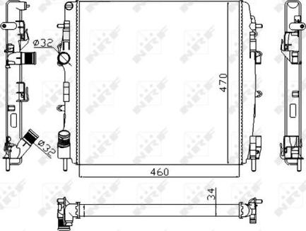 NRF 58317A - Radiator, racire motor aaoparts.ro