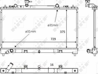 NRF 58381 - Radiator, racire motor aaoparts.ro