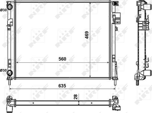 NRF 58332 - Radiator, racire motor aaoparts.ro