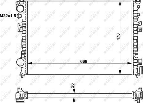 NRF 58262 - Radiator, racire motor aaoparts.ro