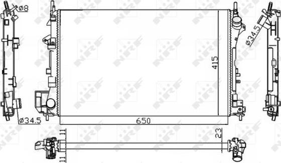 NRF 58203A - Radiator, racire motor aaoparts.ro