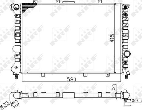 NRF 58202A - Radiator, racire motor aaoparts.ro