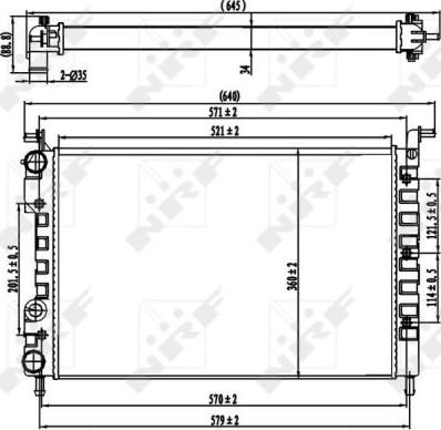 NRF 58219 - Radiator, racire motor aaoparts.ro