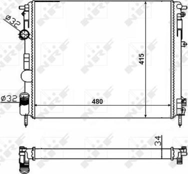 NRF 58217 - Radiator, racire motor aaoparts.ro