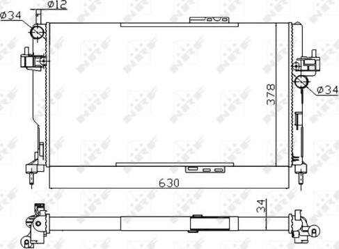 NRF 58282A - Radiator, racire motor aaoparts.ro