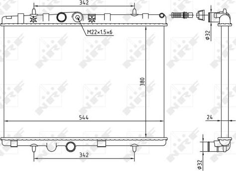 NRF 58226A - Radiator, racire motor aaoparts.ro