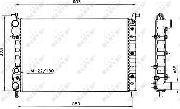 NRF 58221 - Radiator, racire motor aaoparts.ro