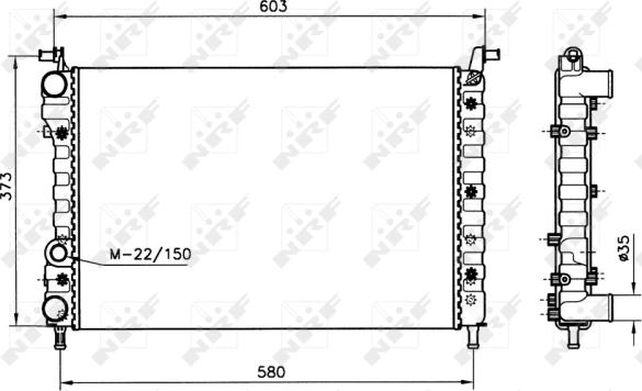 NRF 58221 - Radiator, racire motor aaoparts.ro