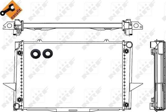 NRF 539509 - Radiator, racire motor aaoparts.ro