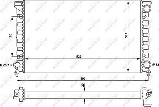 NRF 539501 - Radiator, racire motor aaoparts.ro