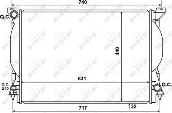 NRF 53957 - Radiator, racire motor aaoparts.ro