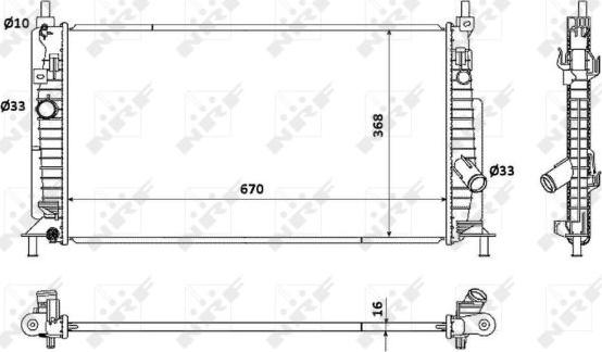 NRF 53905 - Radiator, racire motor aaoparts.ro