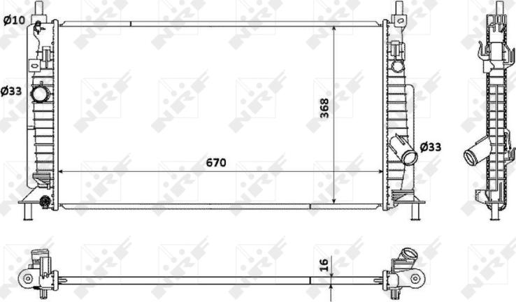 NRF 53905 - Radiator, racire motor aaoparts.ro