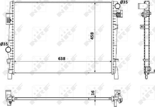 NRF 53901 - Radiator, racire motor aaoparts.ro