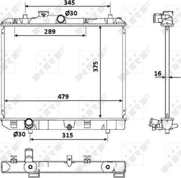 NRF 53918 - Radiator, racire motor aaoparts.ro