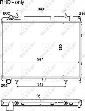 NRF 53973 - Radiator, racire motor aaoparts.ro