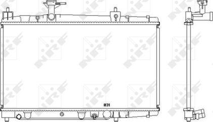 NRF 53448 - Radiator, racire motor aaoparts.ro