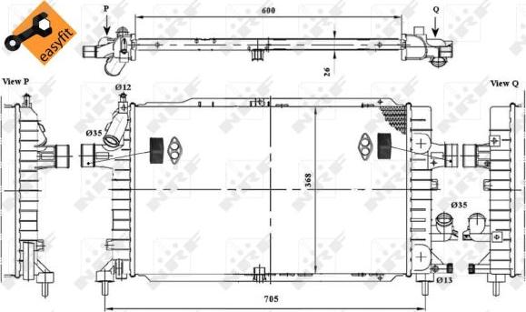 NRF 53415 - Radiator, racire motor aaoparts.ro