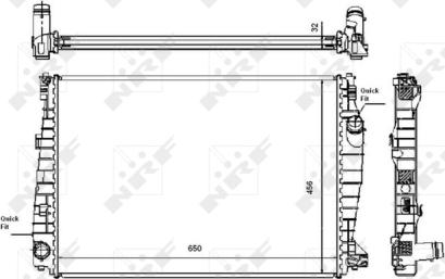 NRF 53487 - Radiator, racire motor aaoparts.ro