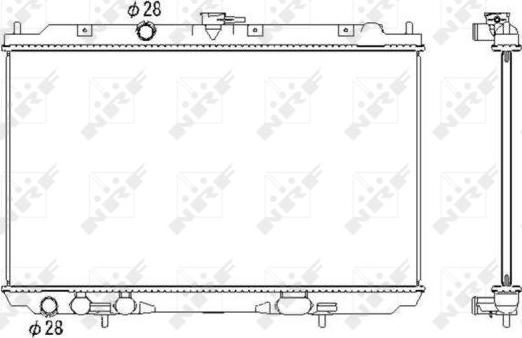 NRF 53435 - Radiator, racire motor aaoparts.ro