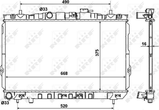 NRF 53471 - Radiator, racire motor aaoparts.ro