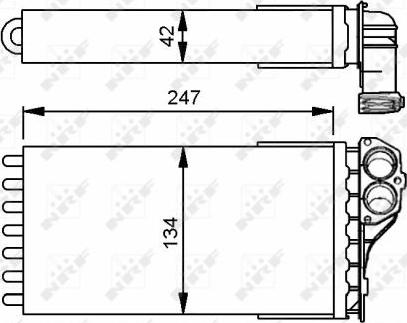 NRF 53557 - Schimbator caldura, incalzire habitaclu aaoparts.ro