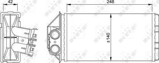 NRF 53561 - Schimbator caldura, incalzire habitaclu aaoparts.ro