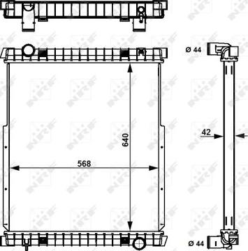 NRF 53538 - Radiator, racire motor aaoparts.ro