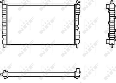 NRF 53600 - Radiator, racire motor aaoparts.ro