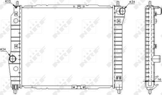 NRF  53637 - Radiator, racire motor aaoparts.ro