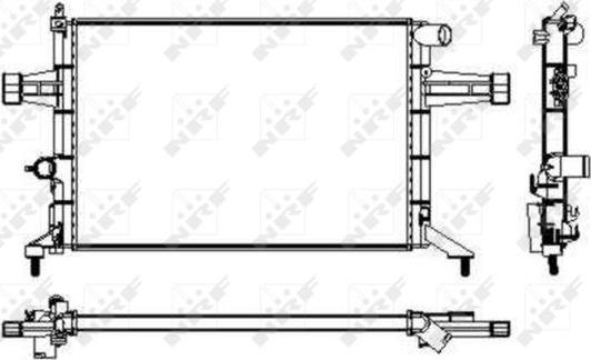 NRF 53628 - Radiator, racire motor aaoparts.ro