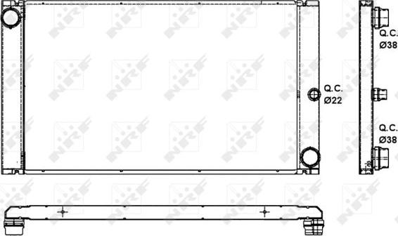 NRF 53091 - Radiator, racire motor aaoparts.ro