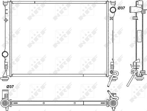 NRF 53041 - Radiator, racire motor aaoparts.ro