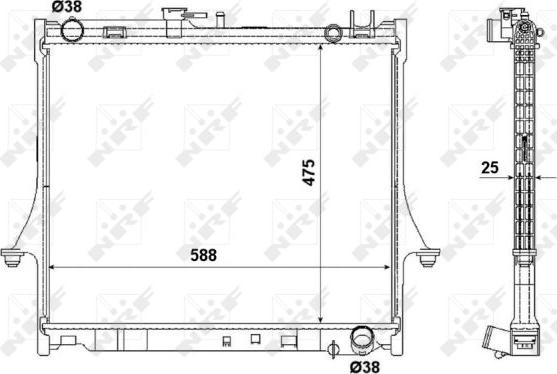 NRF 53055 - Radiator, racire motor aaoparts.ro