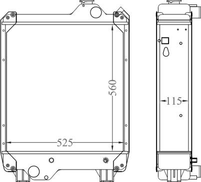 NRF 530002 - Radiator, racire motor aaoparts.ro