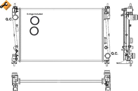 NRF 53017 - Radiator, racire motor aaoparts.ro