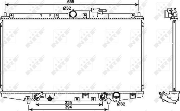 NRF 53087 - Radiator, racire motor aaoparts.ro