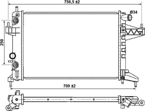 NRF 53035 - Radiator, racire motor aaoparts.ro