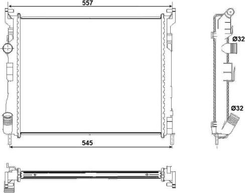 NRF 53032 - Radiator, racire motor aaoparts.ro