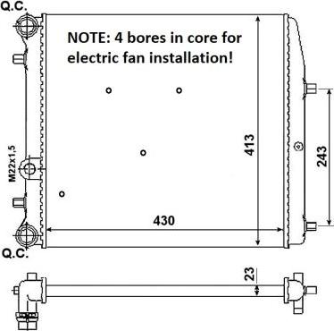 NRF 53021A - Radiator, racire motor aaoparts.ro