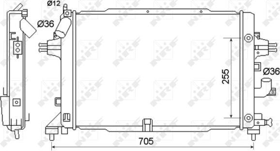 NRF 53145 - Radiator, racire motor aaoparts.ro