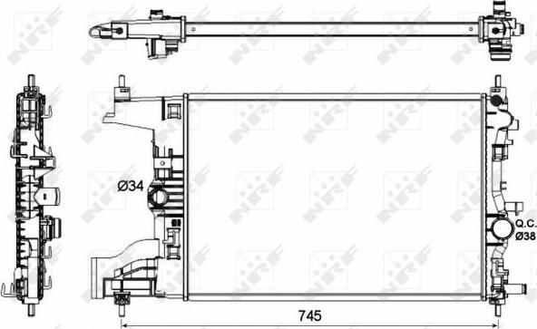 NRF 53148 - Radiator, racire motor aaoparts.ro