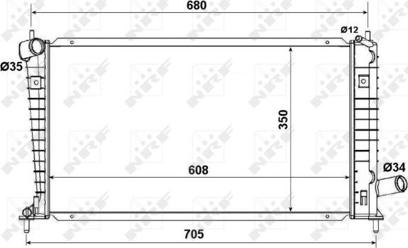 NRF 53189 - Radiator, racire motor aaoparts.ro