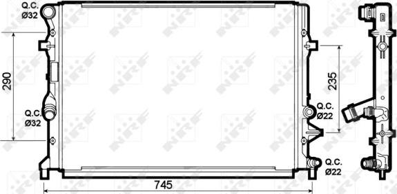 NRF 53139 - Radiator, racire motor aaoparts.ro