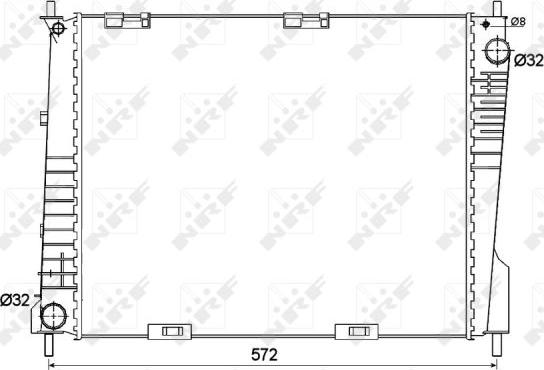 NRF 53125 - Radiator, racire motor aaoparts.ro