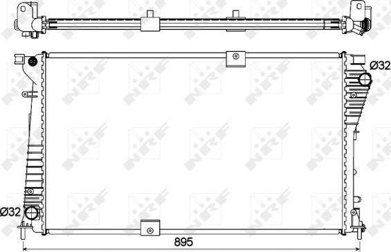 NRF 53123 - Radiator, racire motor aaoparts.ro