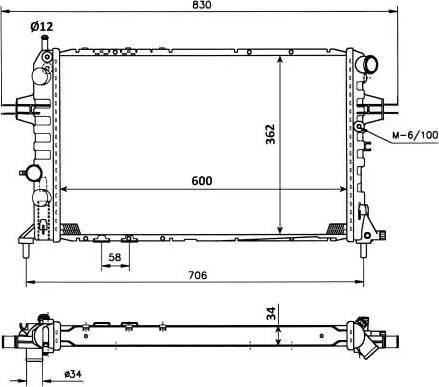 NRF 53898 - Radiator, racire motor aaoparts.ro