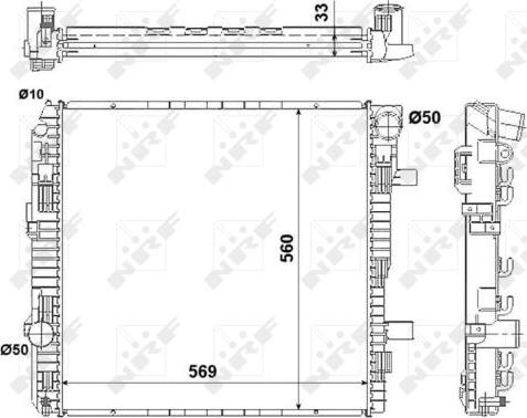 NRF 53893 - Radiator, racire motor aaoparts.ro